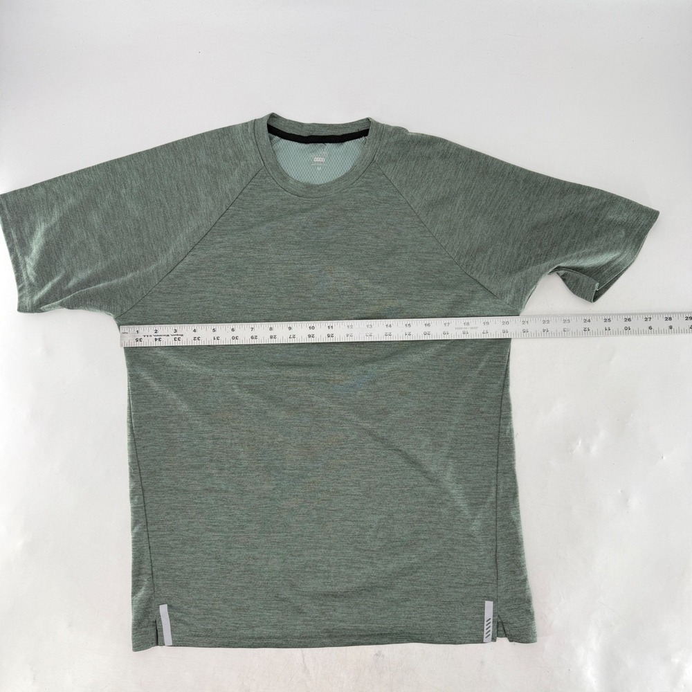 Balance Collection Mens Heathered Sage Green Raglan Performance T-Shirt Flaw - Picture 10 of 10